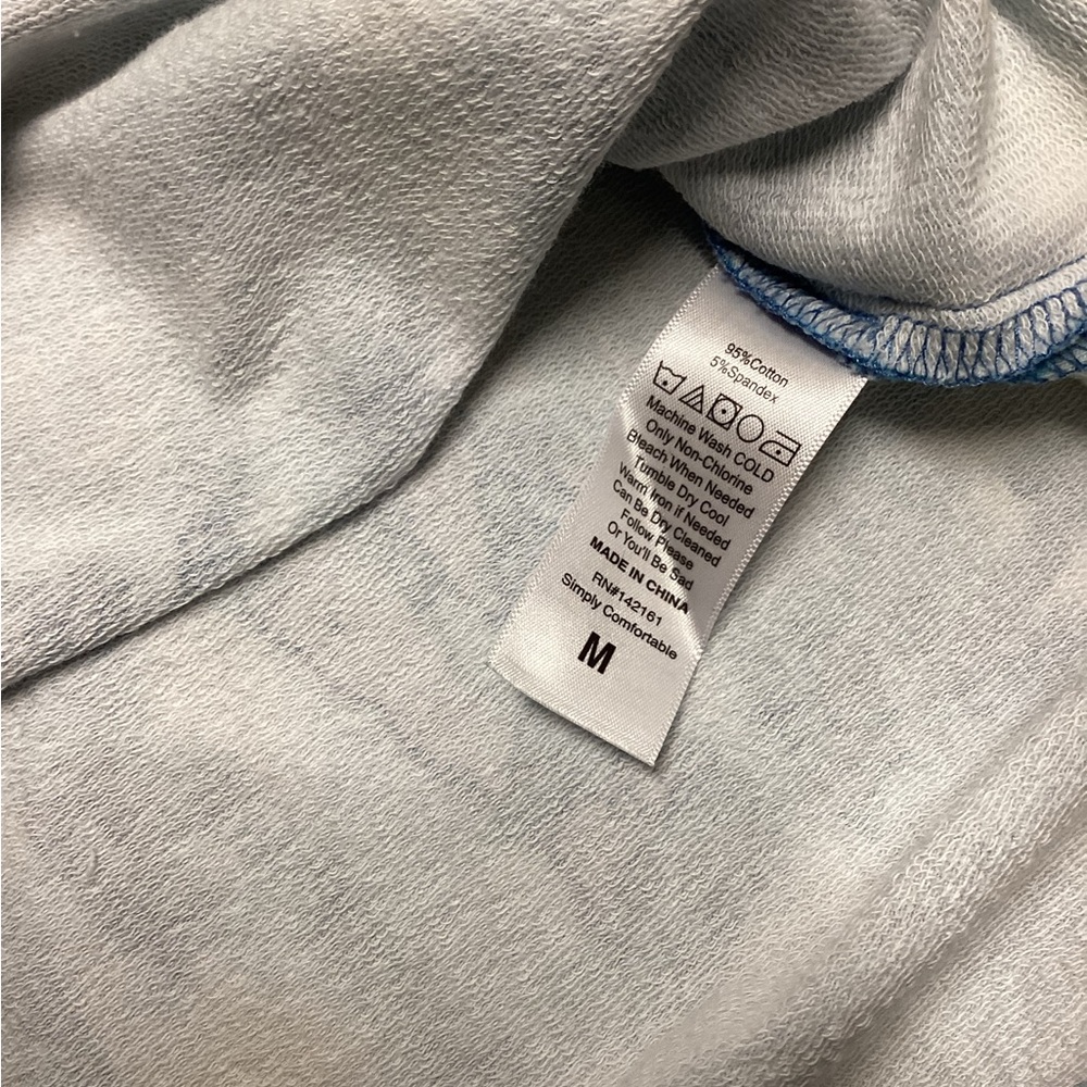 LulaRoe Hannah Crewneck sweatshirt. Blue tie dye Size Medium - Picture 7 of 12